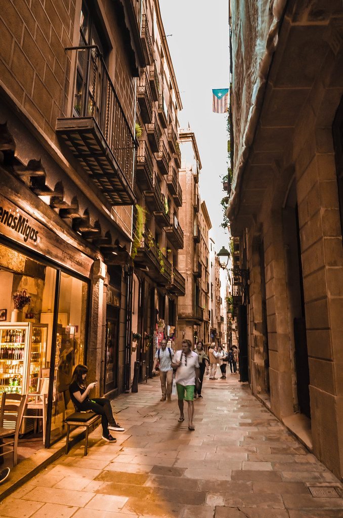 Ruelas do Bairro Gótico barcelona