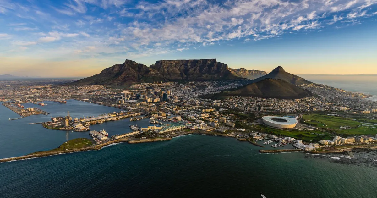 Cape town vista do alto